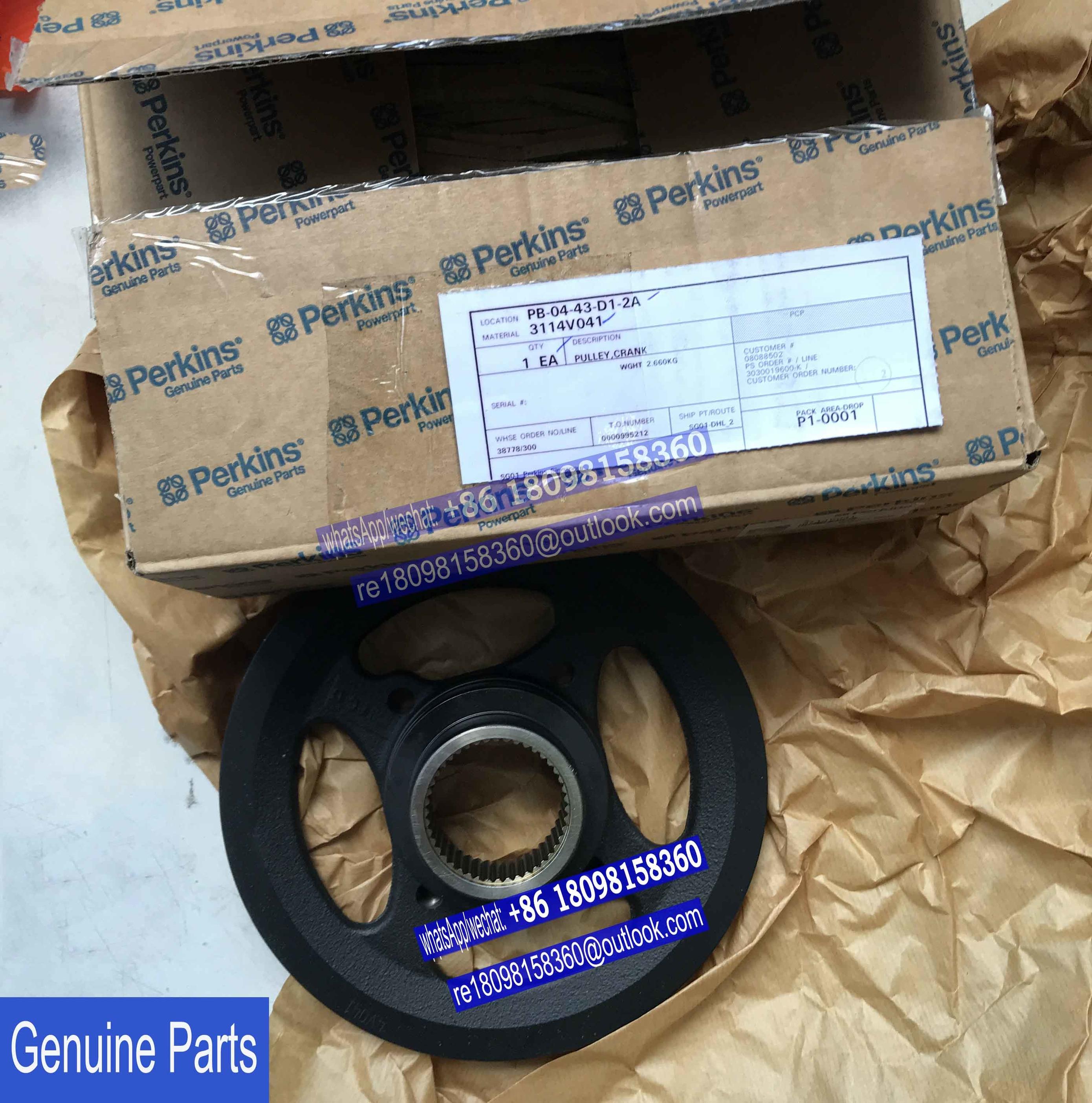 genuine Perkins Diesel Engine Crankshaft Pulley 3114V011 3114V012 3114V014 3114V031 3114V041 3114V042 1104 1004-40T 4.108